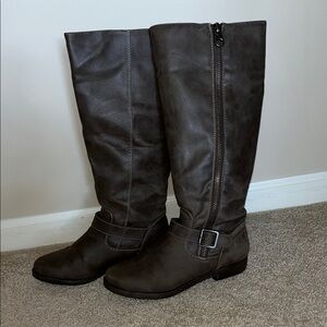 Route 66 Brown Knee Boots